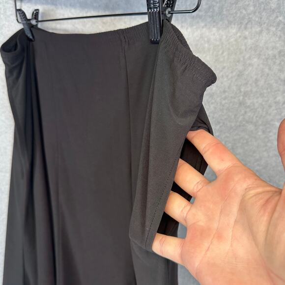 Antthony Original Skirt Womens Small Black Elastic Waist Pull On Midi Pockets - Picture 4 of 13